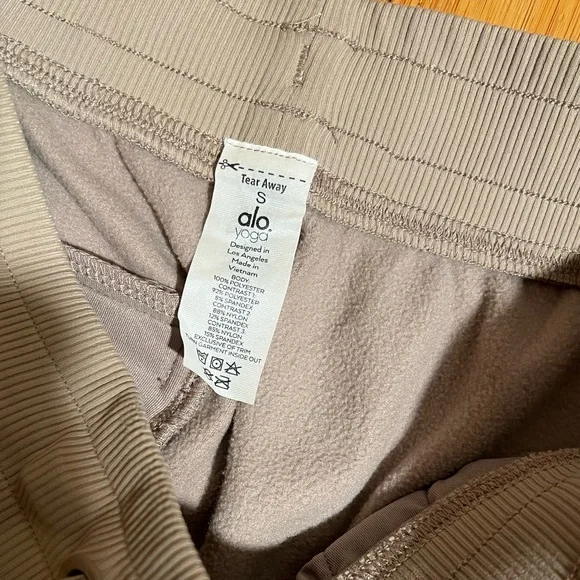 ALO Yoga Polar Fleece Jogger in Gravel Anthracite Size S - Picture 8 of 16